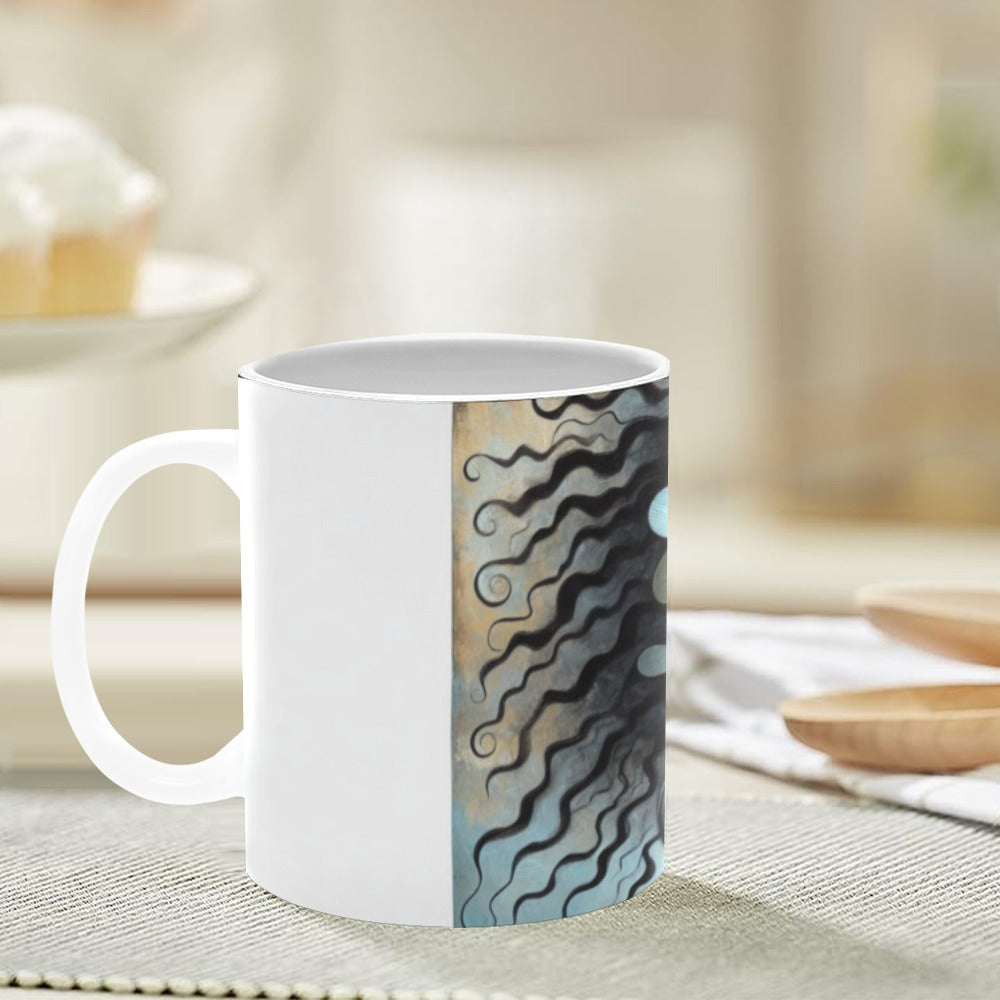 Bold & Beautiful: Afrocentric Digital Art Collection - White Mug(11OZ) - #2011