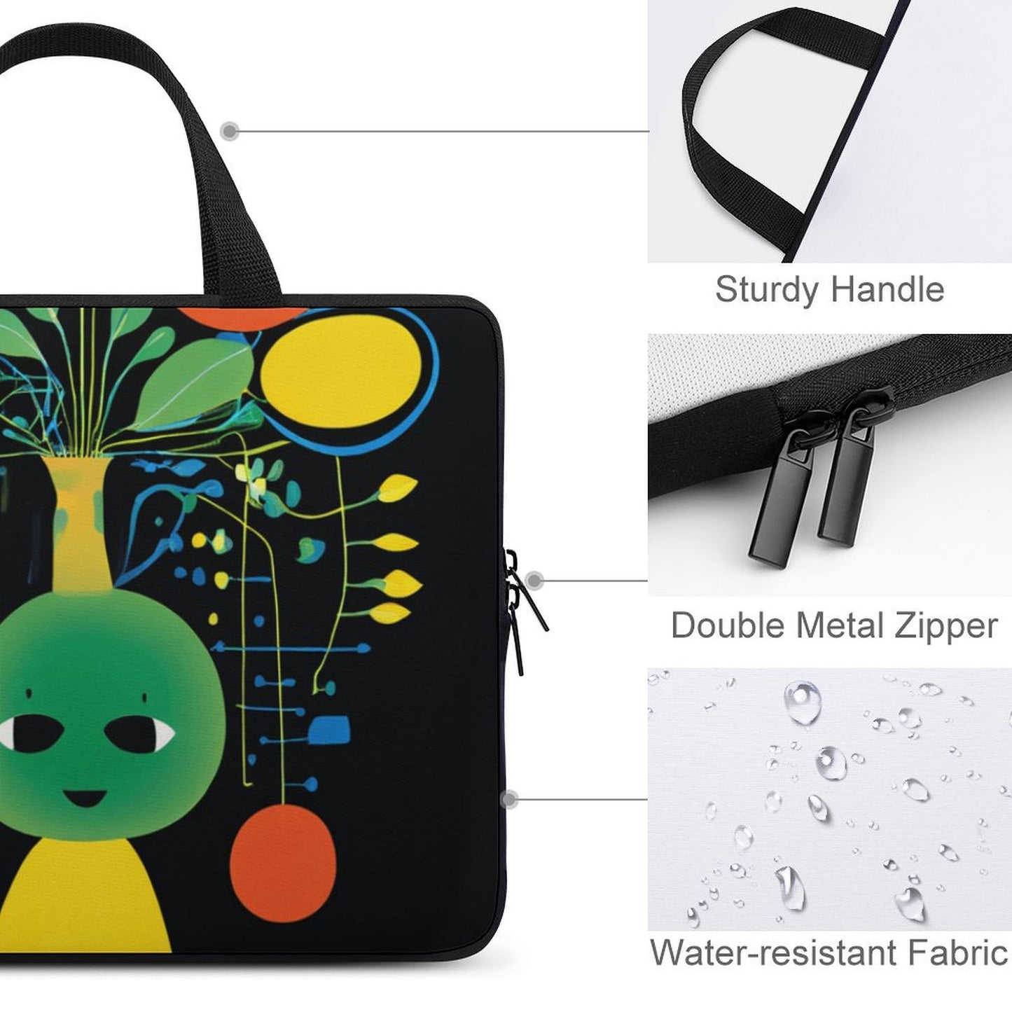 Laptop Bag - Black Girl Art - Velvet’s View - Artistic Laptop Covers Collection - Laptop Bag (Multiple Sizes) #2051