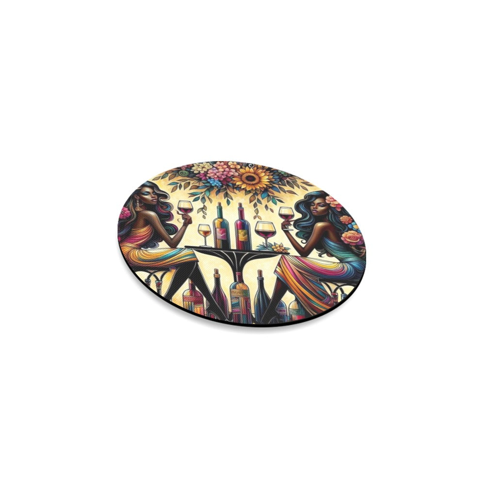 Round Coaster Set - Velvet's View - Sip & Savor - Exquisite Elegance Coaster Collection