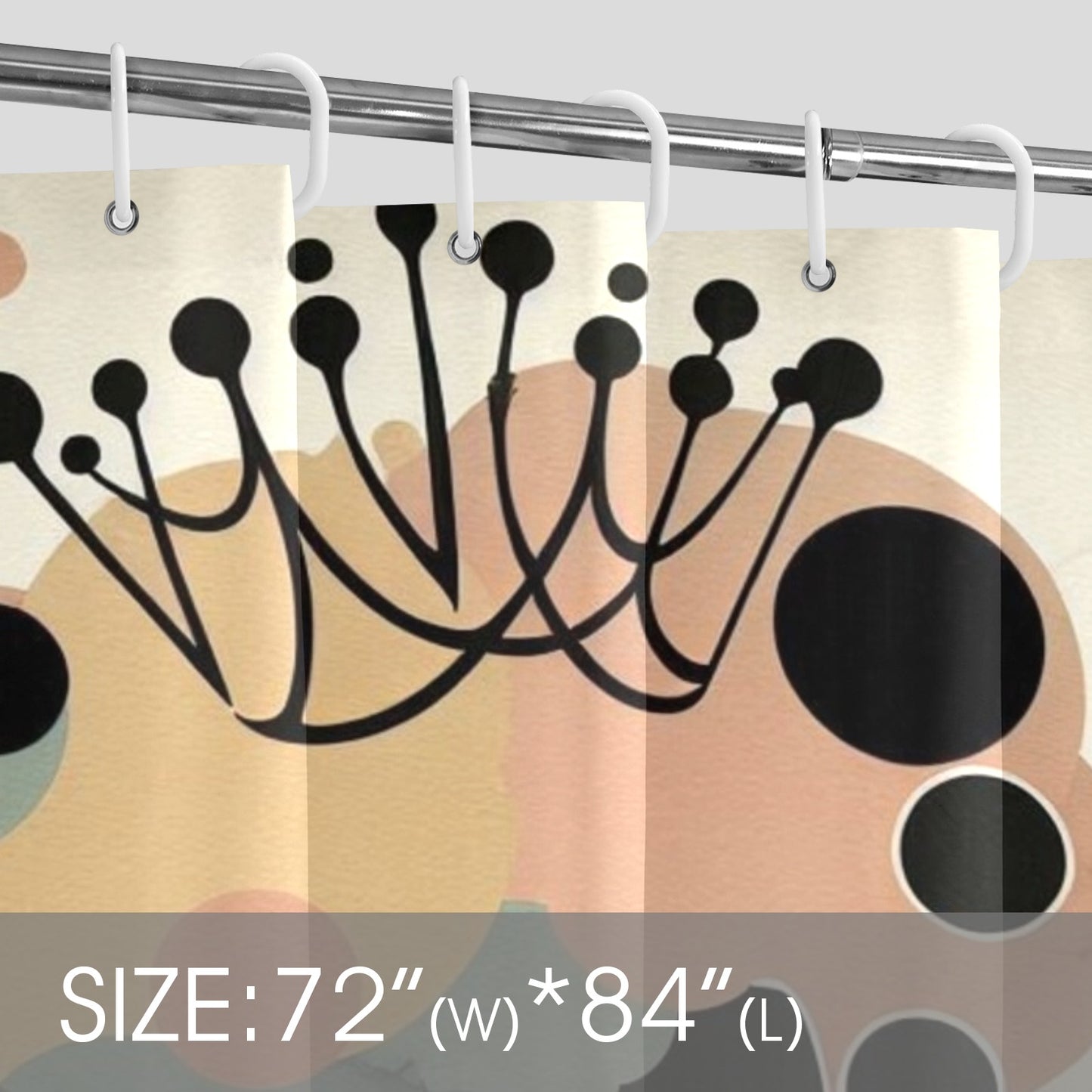 Afro Royalty Shower Curtain Collection – Black Queen Silhouette Art for Bathroom Décor - 64824525