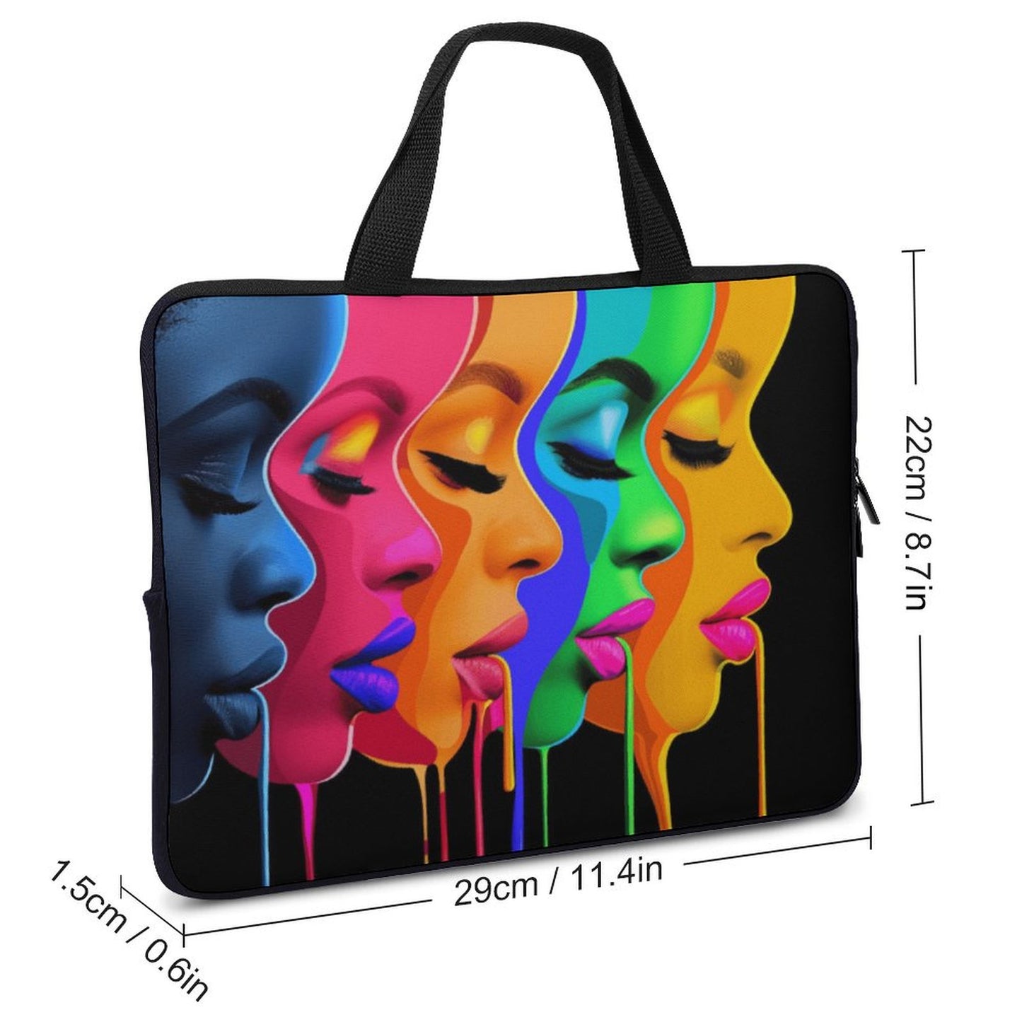 Laptop Bag - Black Girl Art - Velvet’s View: Artistic Laptop Covers Collection (Multiple Sizes) Laptop Bag - 2018
