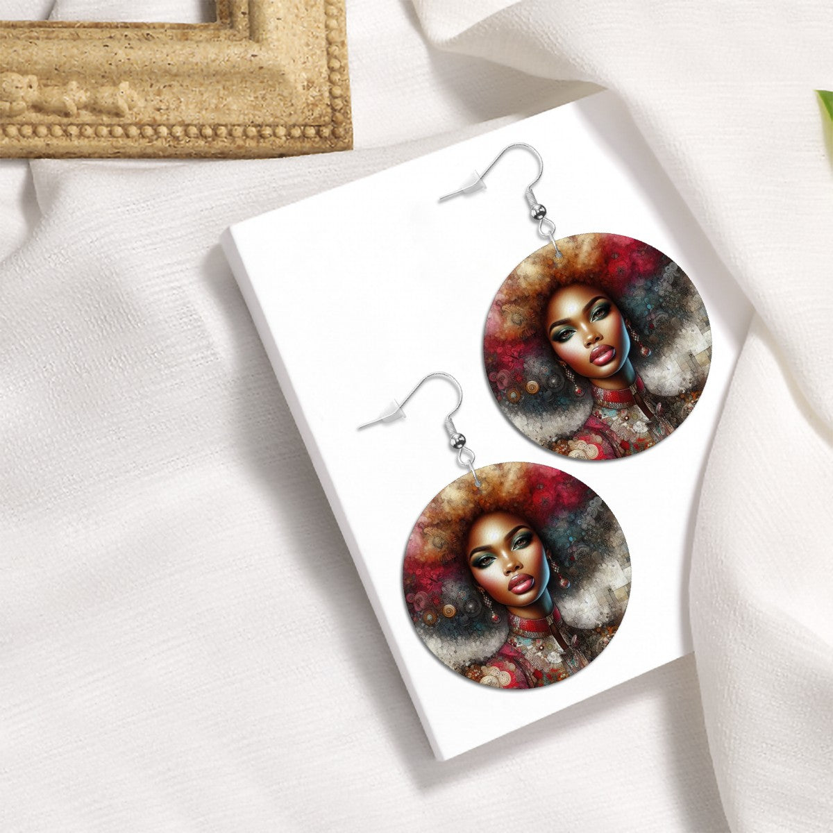 Leather Round Earrings - Velvet's View