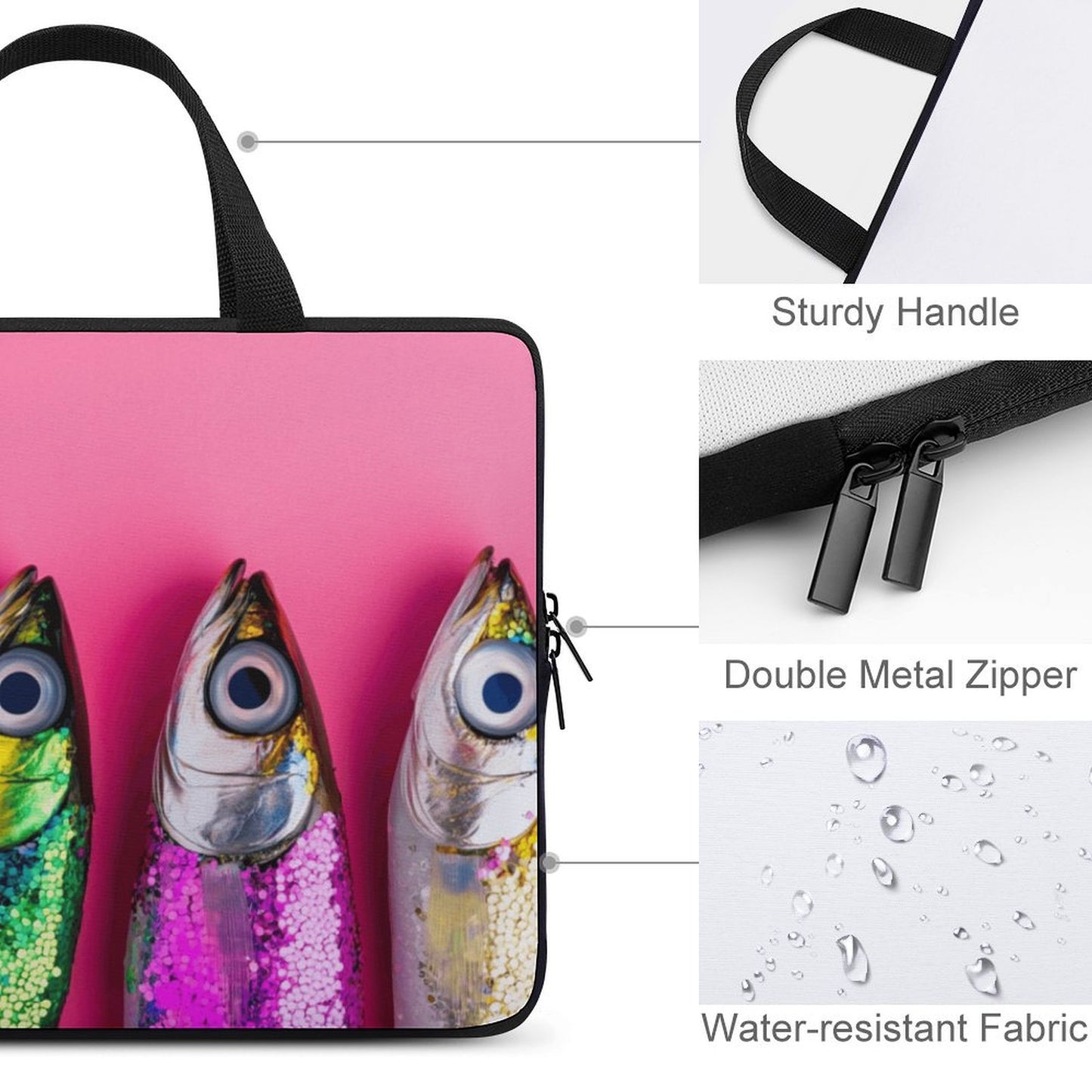 Laptop Bag - Black Girl Art - Velvet’s View: Artistic Laptop Covers Collection (Multiple Sizes) Laptop Bag - 2020