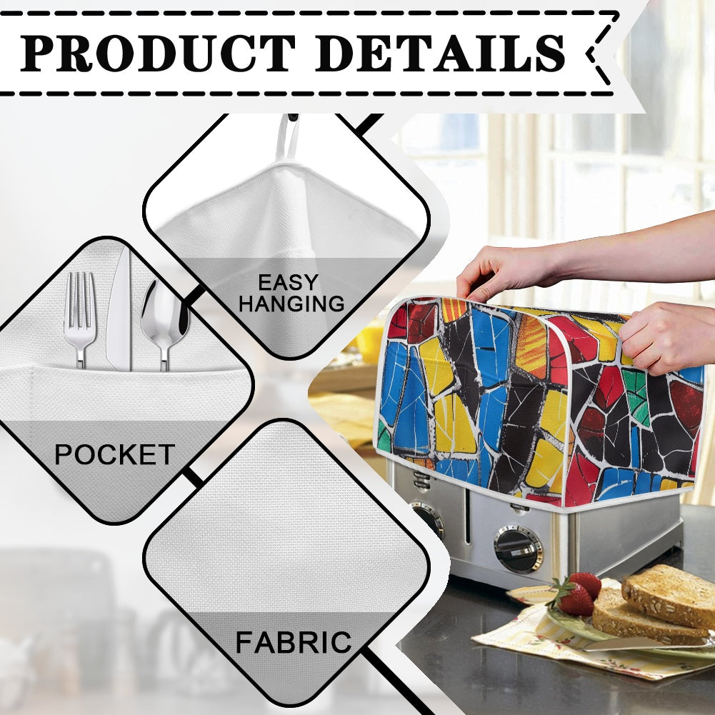 Elegant Adinkra-Inspired Fabric Collection -Toaster Cover - #2019
