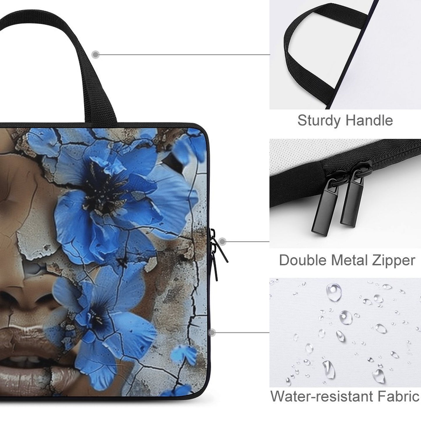 Laptop Bag - Black Girl Art - Velvet’s View - Artistic Laptop Covers Collection - Laptop Bag (Multiple Sizes) #2064