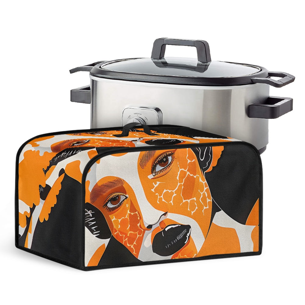 Slow Cooker Cover - Velvet's View - Giraffe Essence - A Fusion of Nature and Elegance Collection