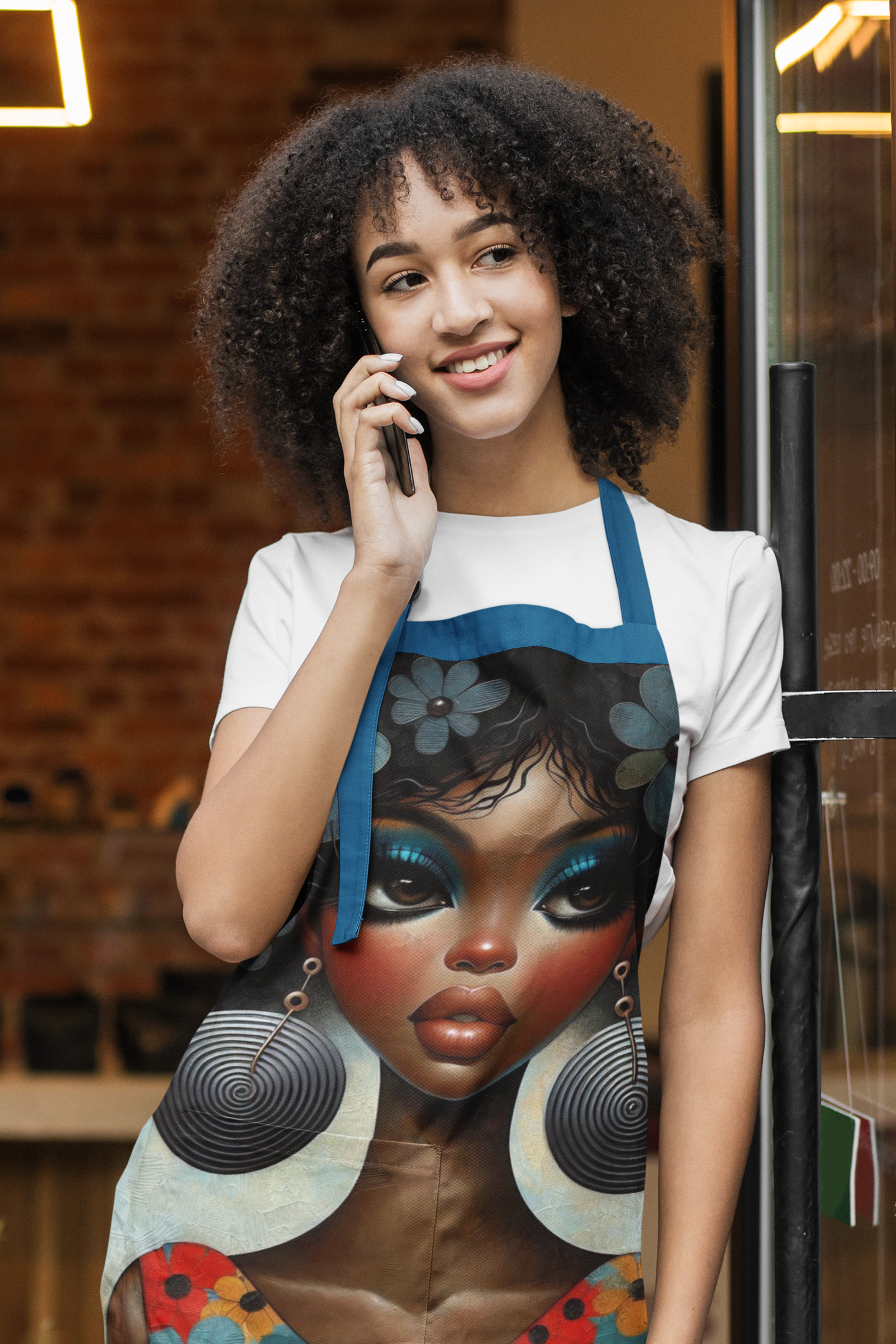 Bold & Beautiful: Afrocentric Digital Art Collection - All Over Print Apron - #2013