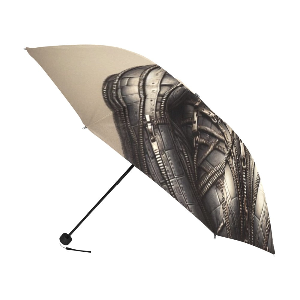 Anti-UV Foldable Umbrella - Velvet's View - Mechanical Muse - The Fusion of Fashion and Futurism
