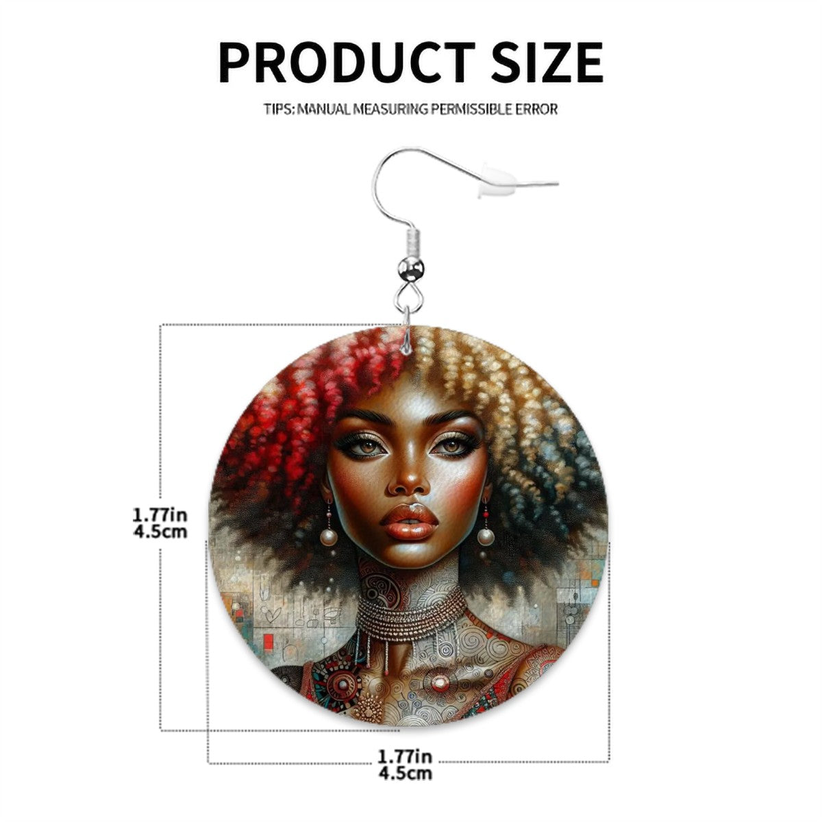 Leather Round Earrings - Velvet's View