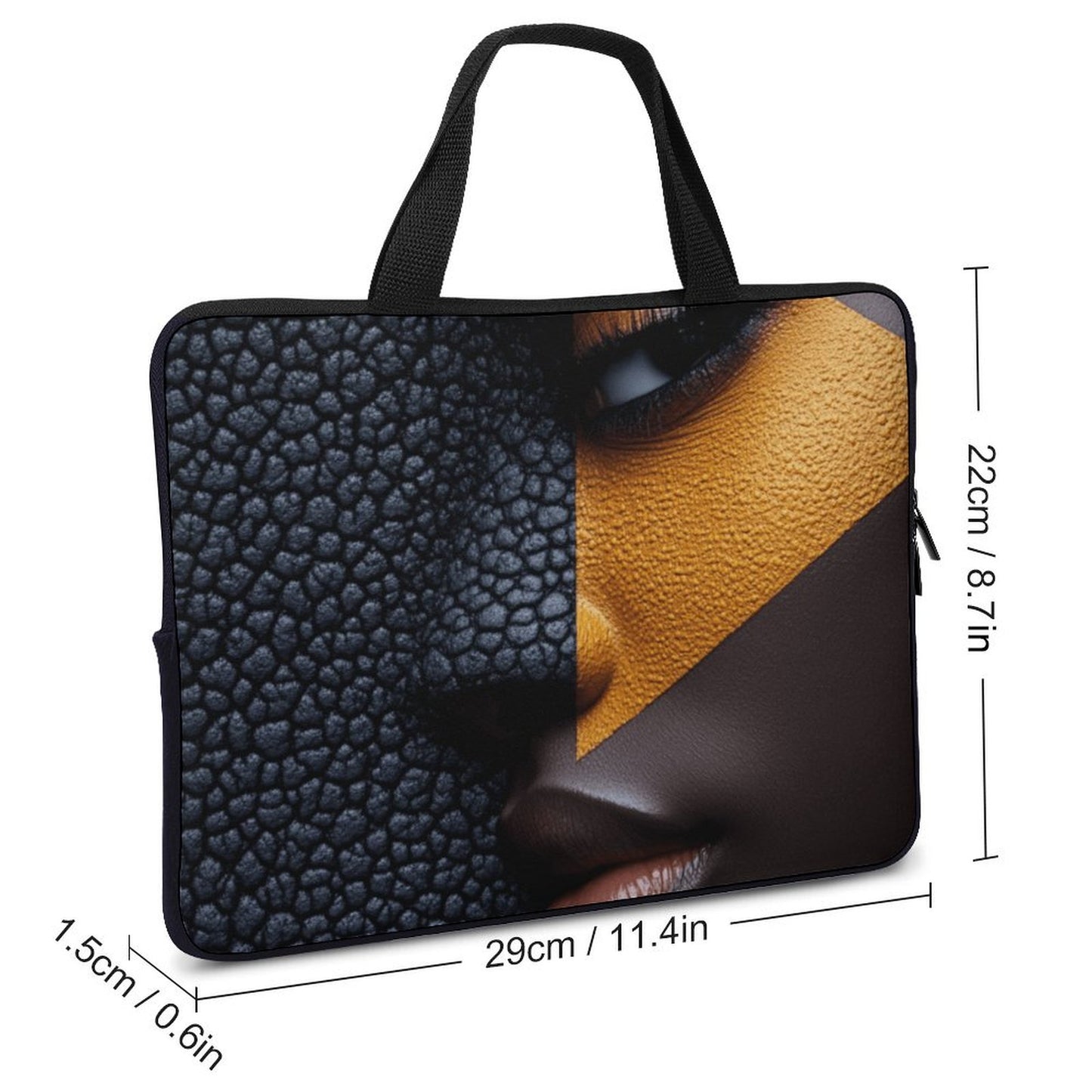 Laptop Bag - Black Girl Art - Velvet’s View: Artistic Laptop Covers Collection (Multiple Sizes) Laptop Bag - 2017