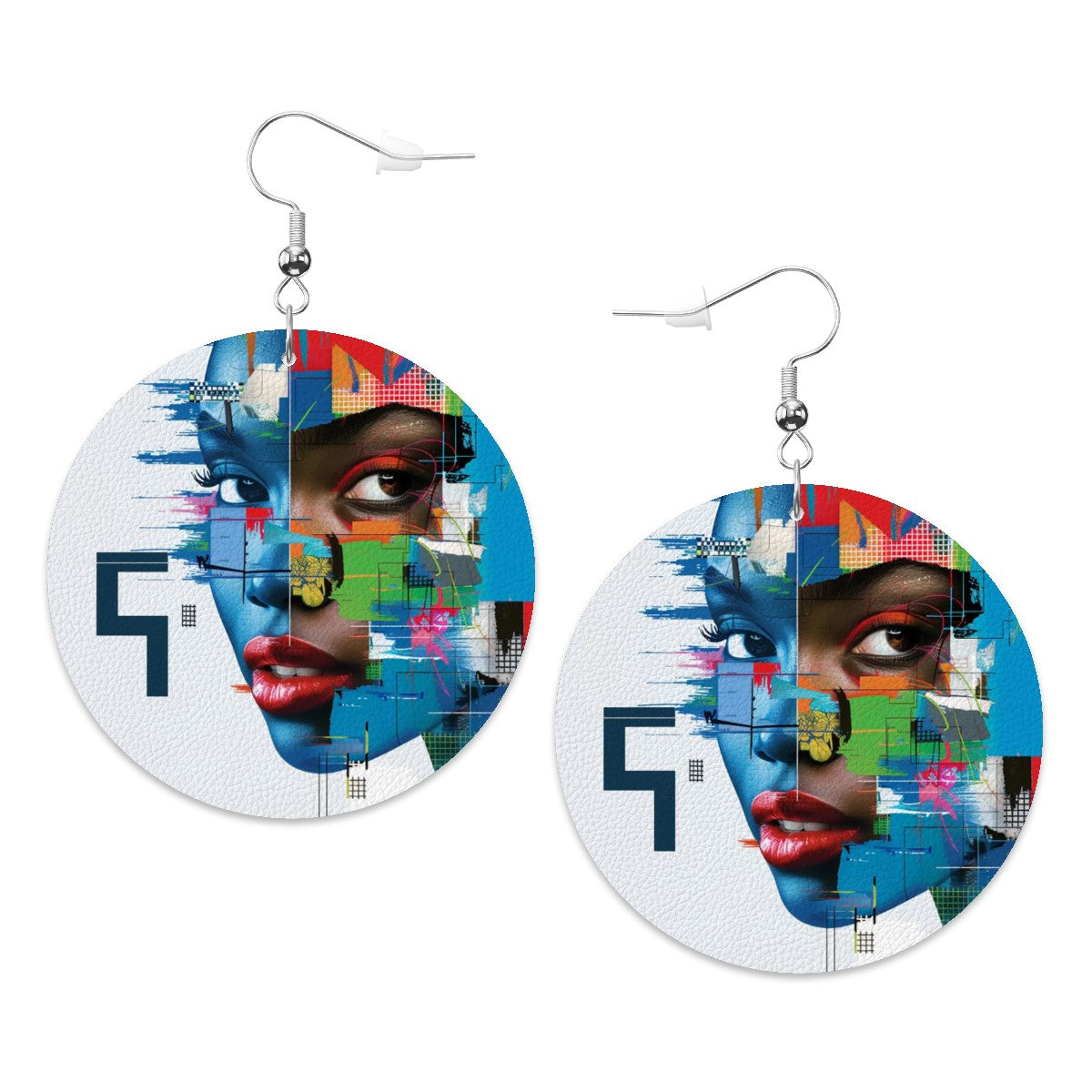 Leather Round Earrings - Velvet's View