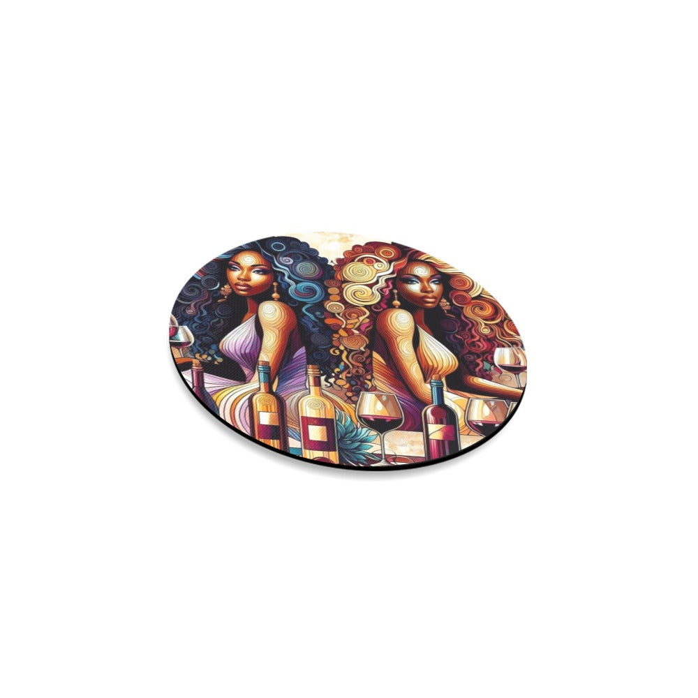 Round Coaster Set - Velvet's View - Sip & Savor - Exquisite Elegance Coaster Collection