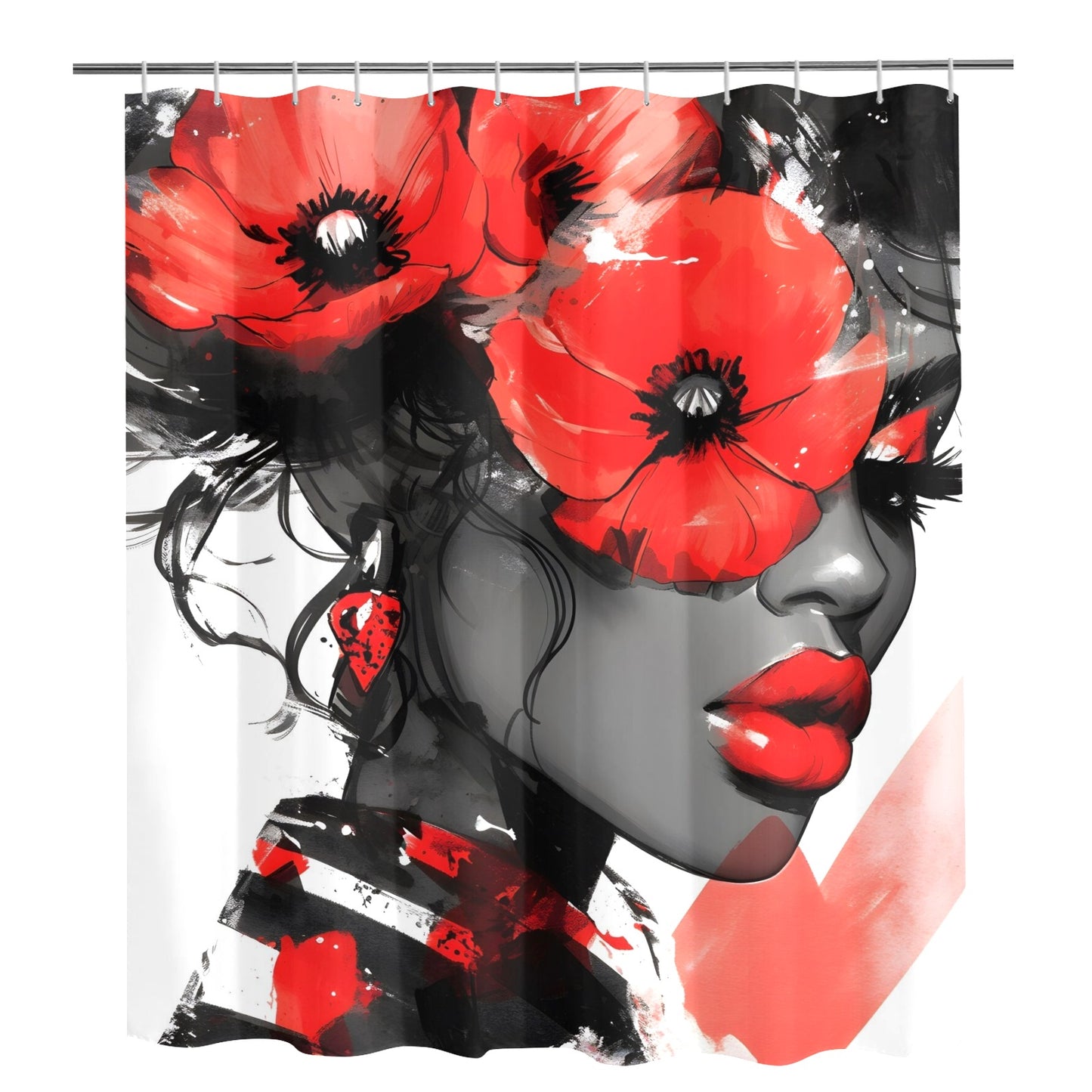 Shower Curtain 72"x84" - Velvet's View - Bold Elegance - The Poppy Collection 772