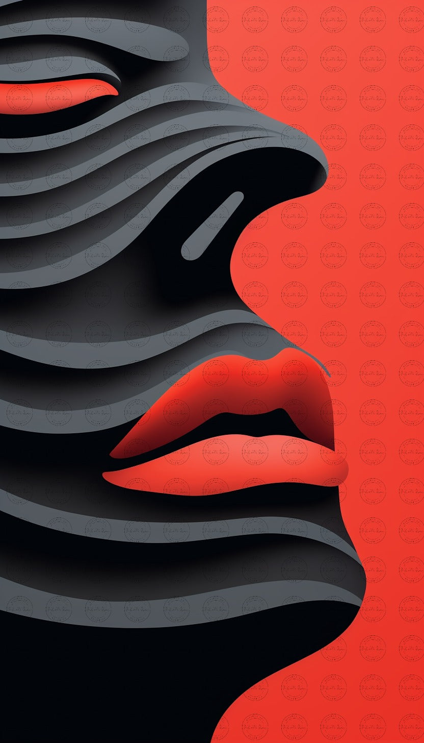 Enigmatic Reverie: A Journey Through Abstract Minimalism and Pop-Inspired Aesthetics – #2014