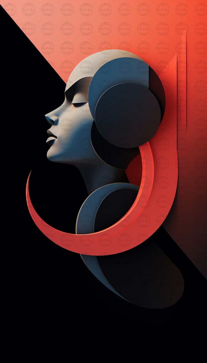 Enigmatic Reverie: A Journey Through Abstract Minimalism and Pop-Inspired Aesthetics – #2015