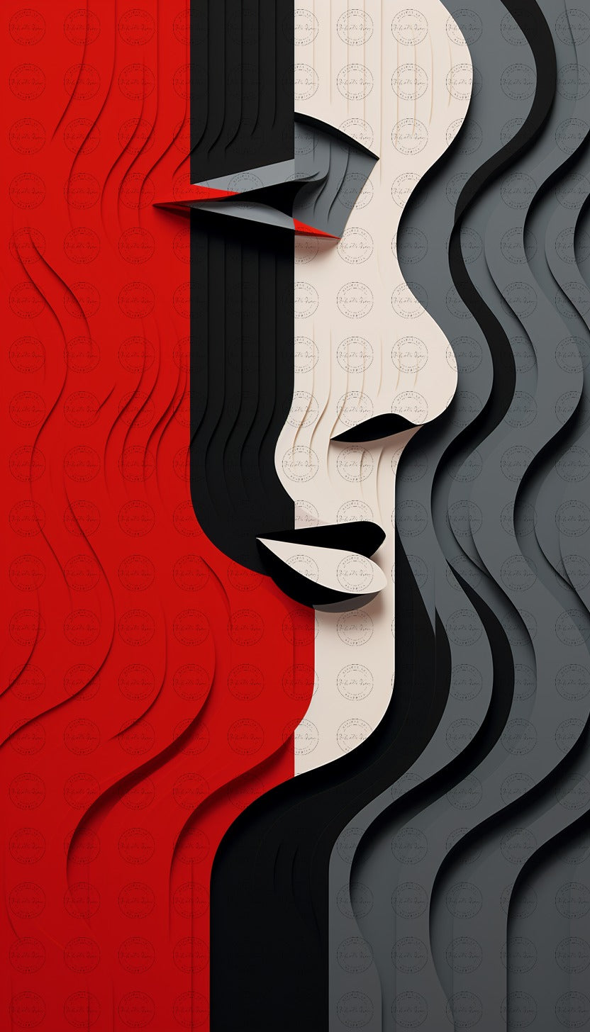 Enigmatic Reverie: A Journey Through Abstract Minimalism and Pop-Inspired Aesthetics – #2016