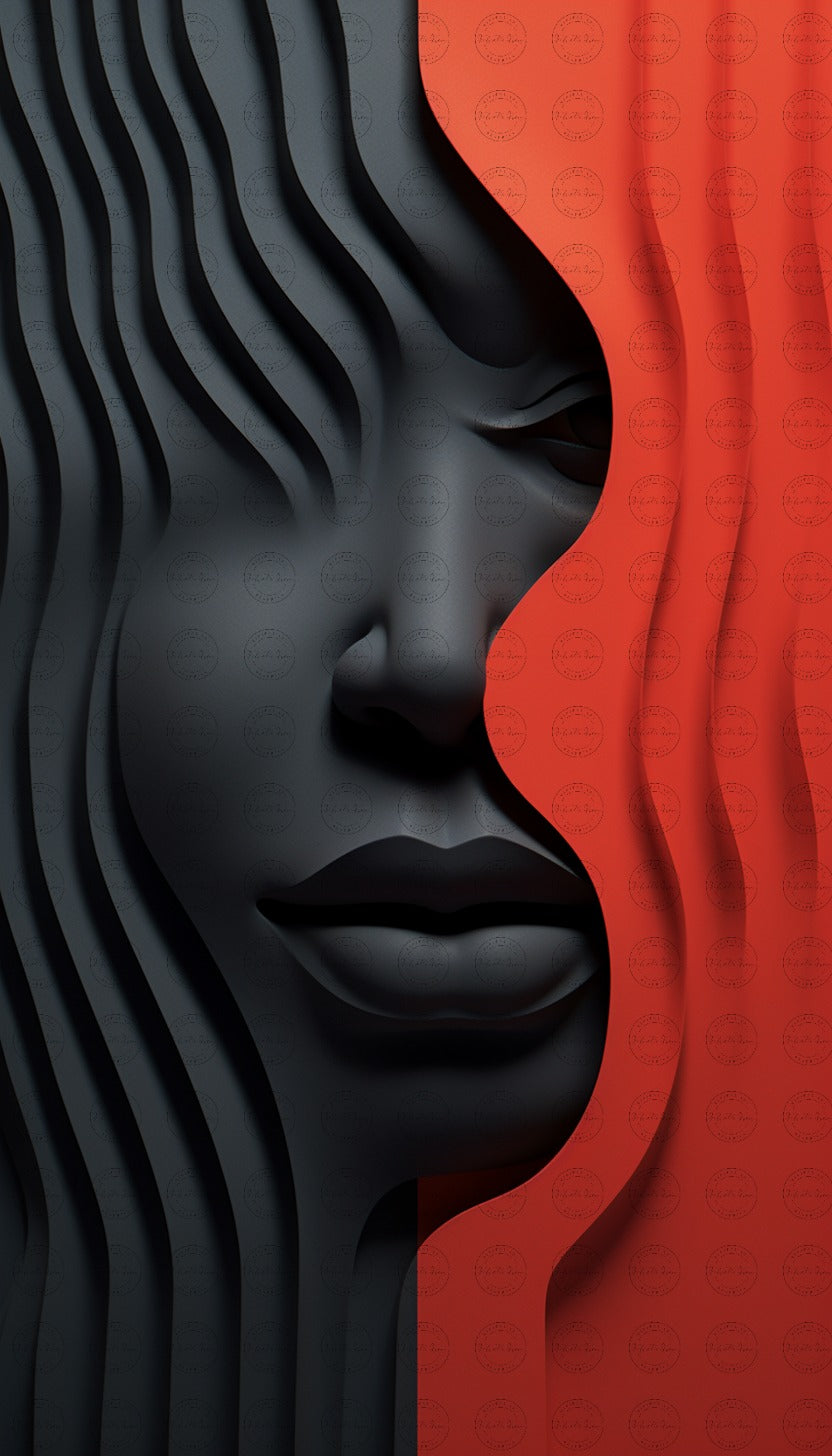 Enigmatic Reverie: A Journey Through Abstract Minimalism and Pop-Inspired Aesthetics – #2017