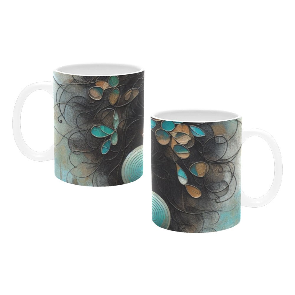 Bold & Beautiful: Afrocentric Digital Art Collection - White Mug(11OZ) - #2013