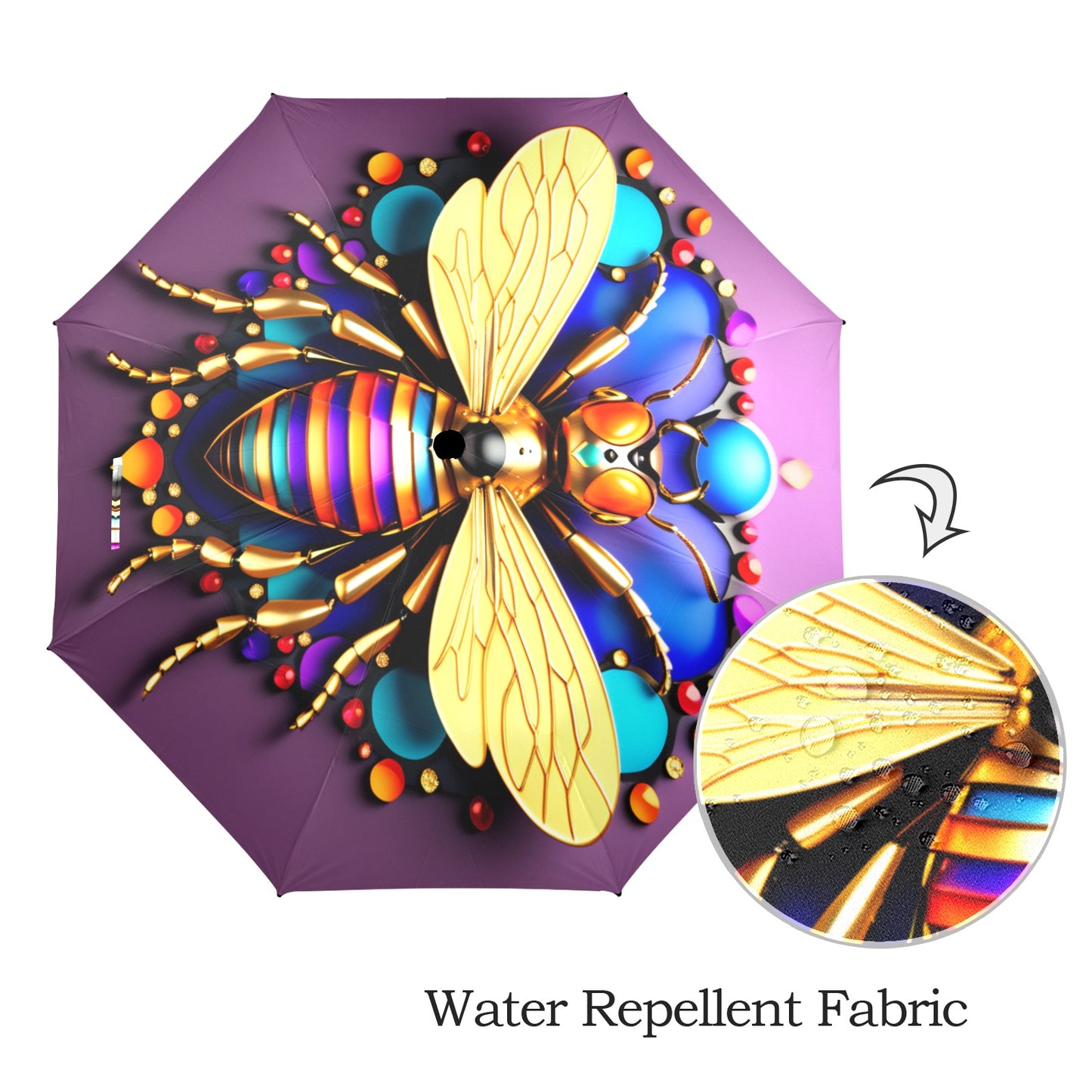 Bee Jeweled Collection - Semi-Automatic Foldable Umbrella (Model U12) - 2013