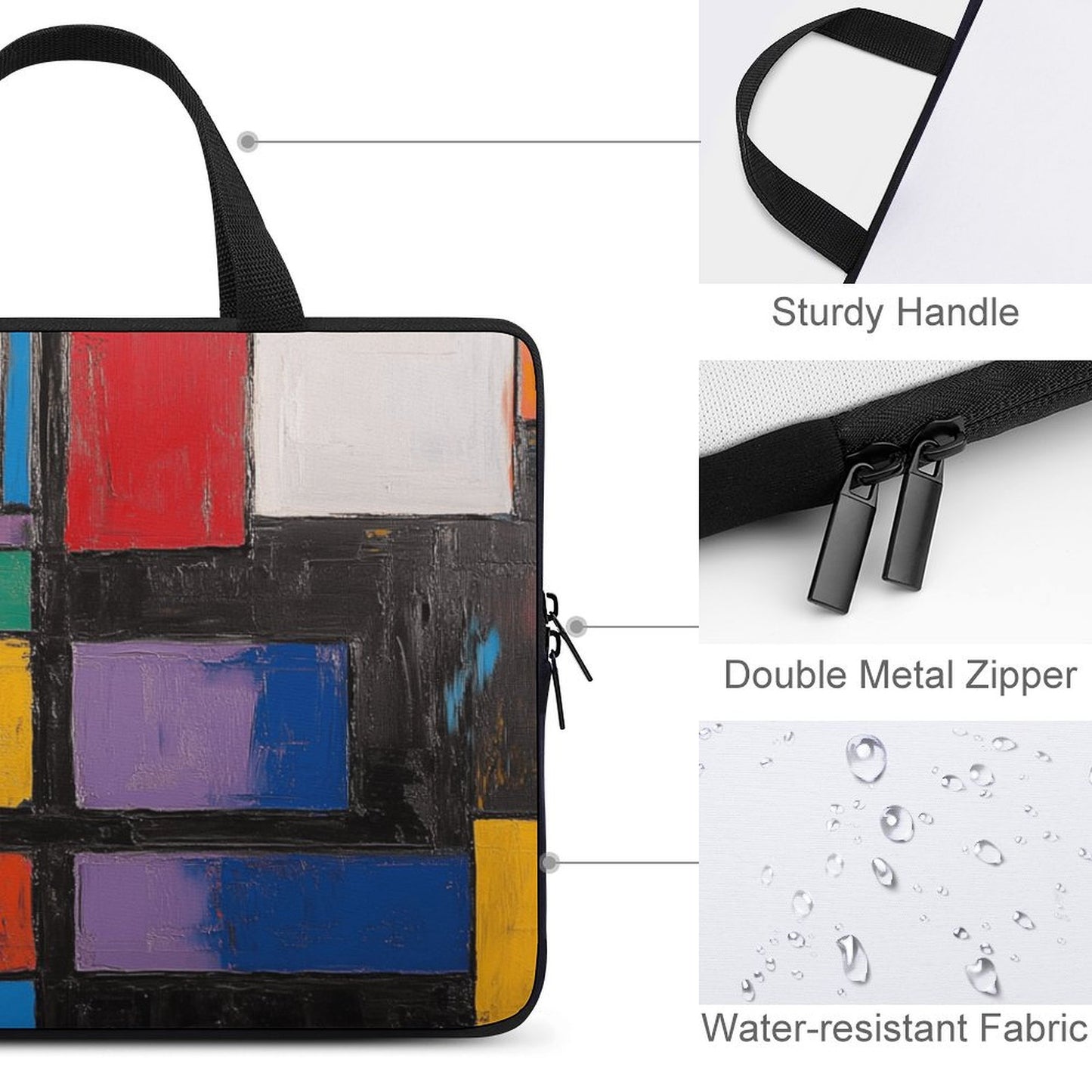 Laptop Bag - Black Girl Art - Velvet’s View - Artistic Laptop Covers Collection - Laptop Bag (Multiple Sizes) #2061