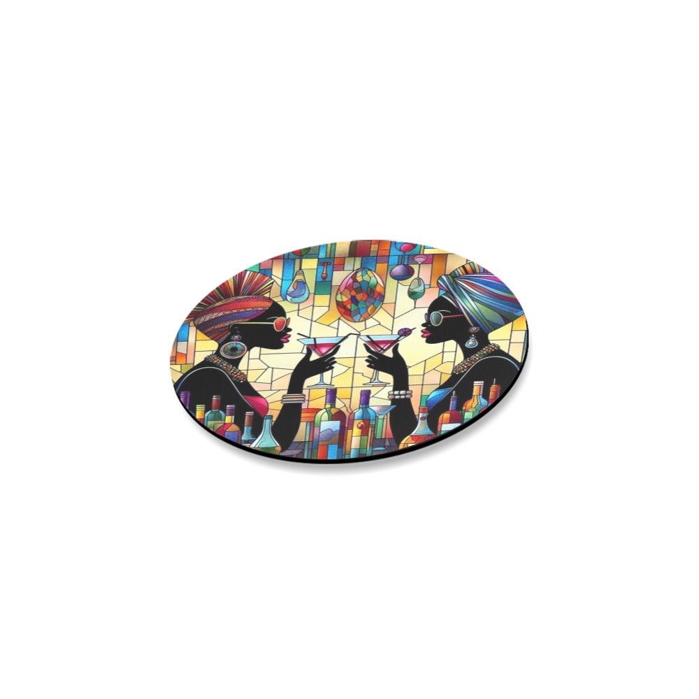 Round Coaster Set - Velvet's View - Sip & Savor - Exquisite Elegance Coaster Collection