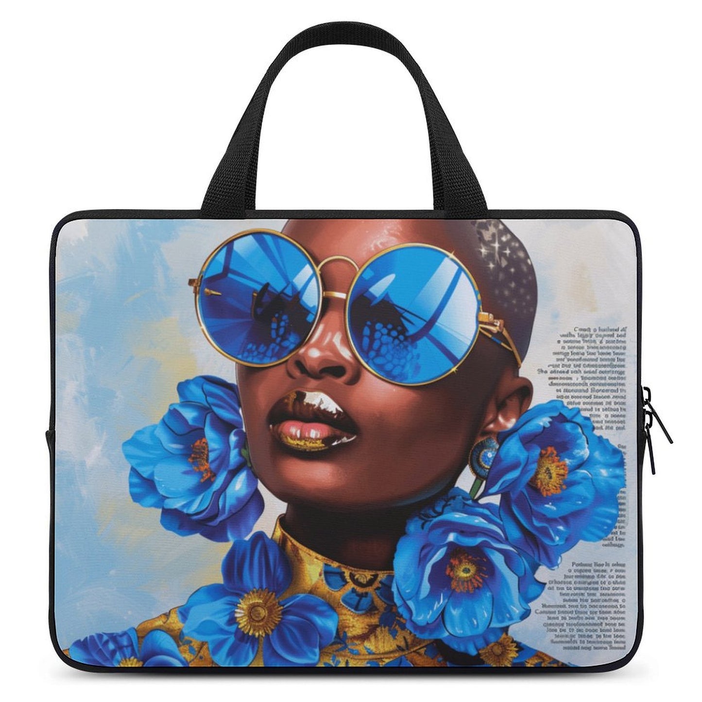 Laptop Bag - Black Girl Art - Velvet’s View - Artistic Laptop Covers Collection - Laptop Bag (Multiple Sizes) #2056