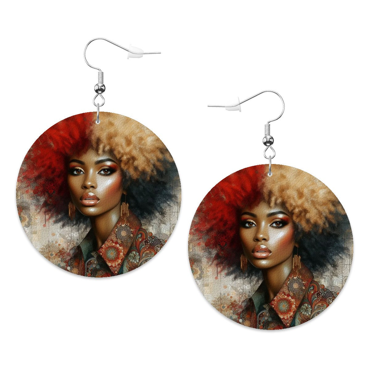 Leather Round Earrings - Velvet's View