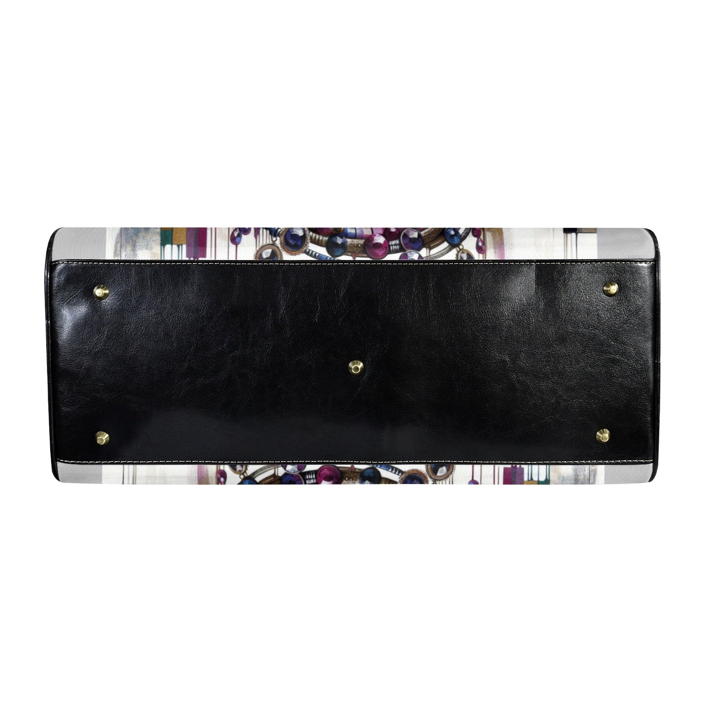 Mosaic Majesty: A Fusion of Tradition and Modernity - #2023 Large Capacity Travel Bag-Small (Black Short Patch) (1737)