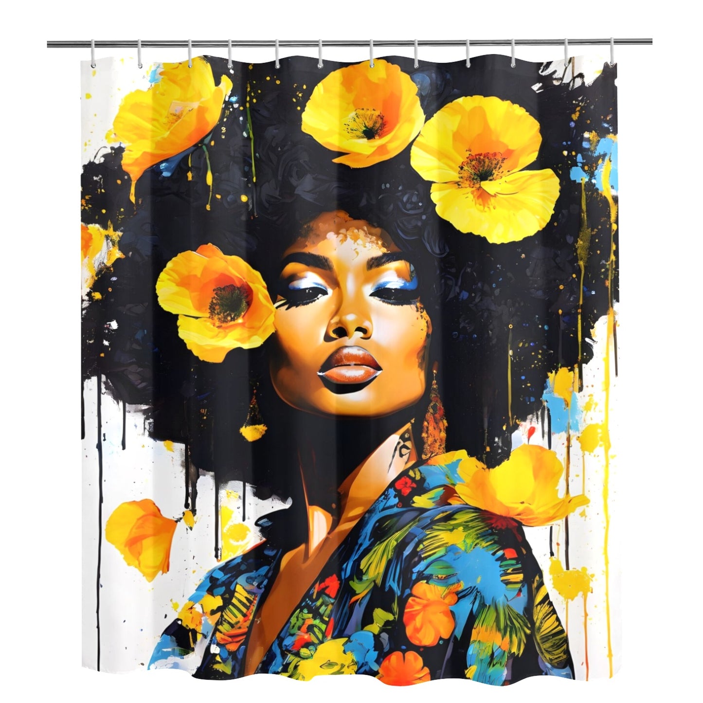 Shower Curtain 72"x84" - Velvet's View - Bold Elegance - The Poppy Collection 768