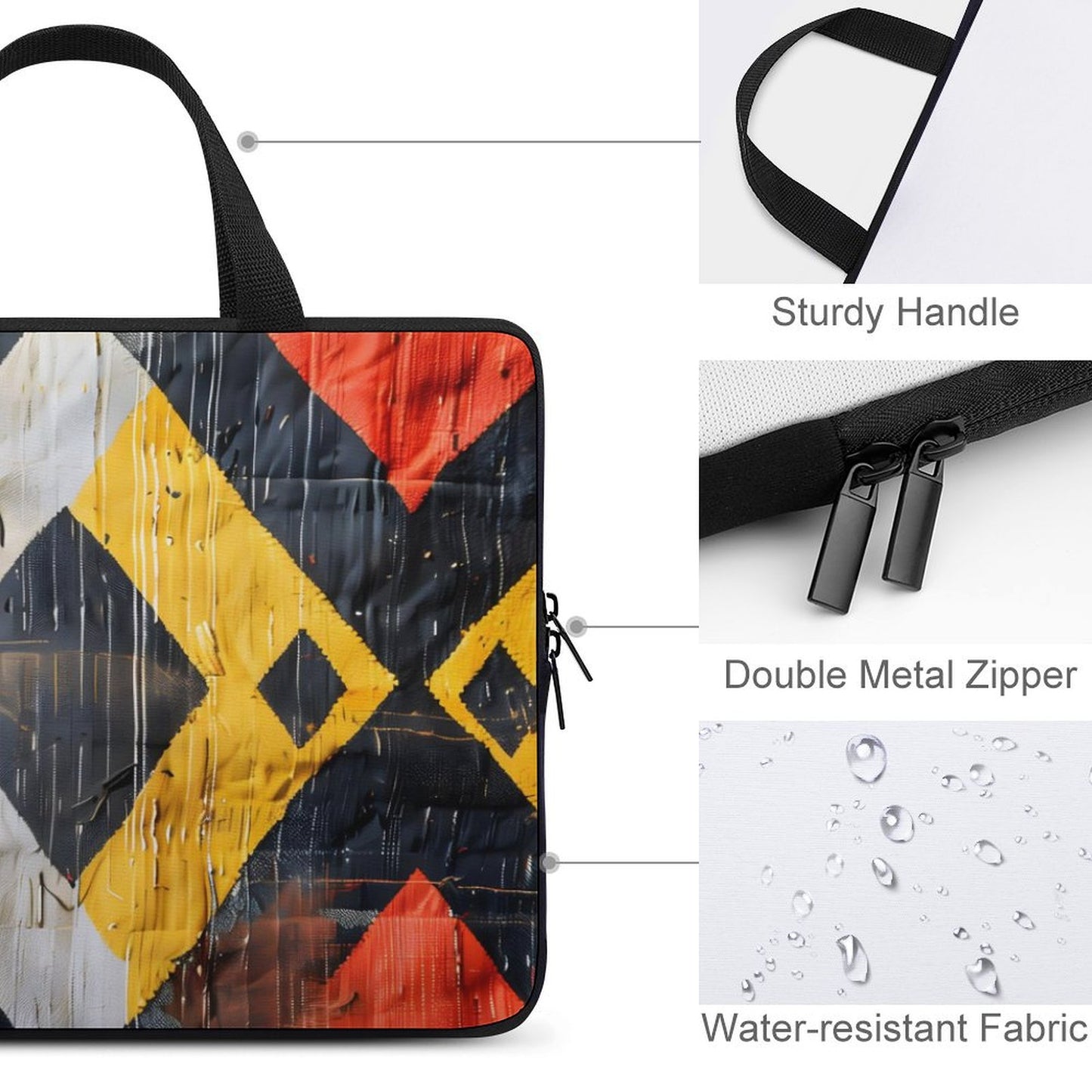 Laptop Bag - Black Girl Art - Velvet’s View - Artistic Laptop Covers Collection - Laptop Bag (Multiple Sizes) #2059
