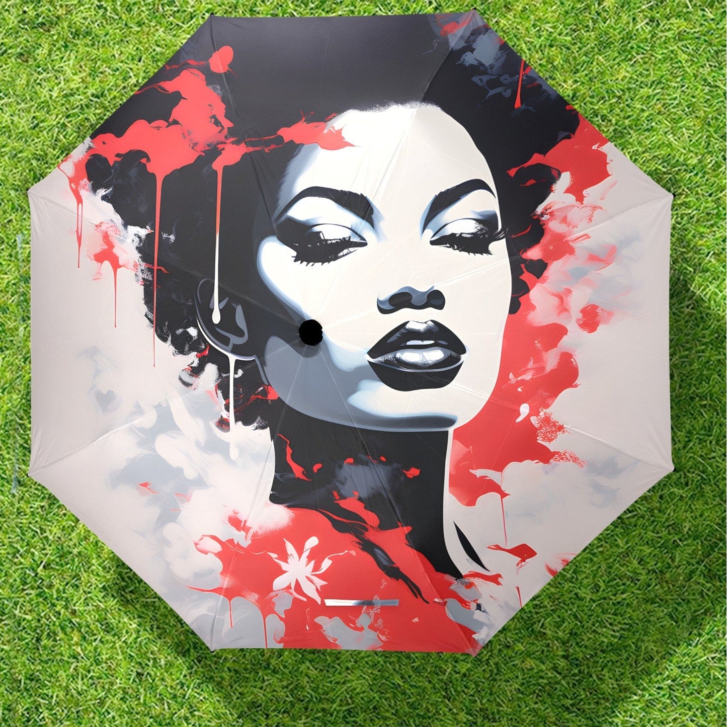 Vibrant Visions - Semi-Automatic Foldable Umbrella (Model U12) - #2012