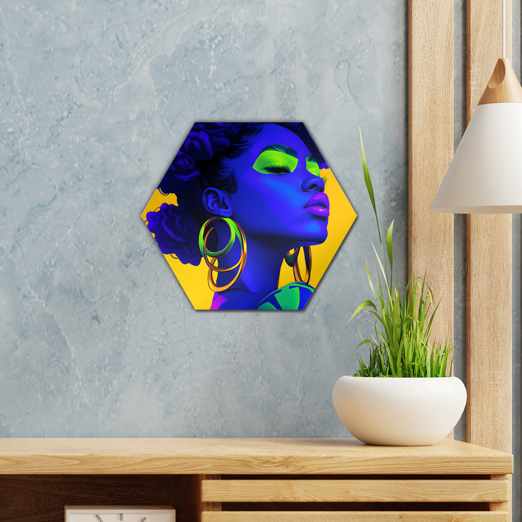 Vivid Visions: The Essence of Afro-Modernism Collection - Cool Blue Wall Tile - #2011