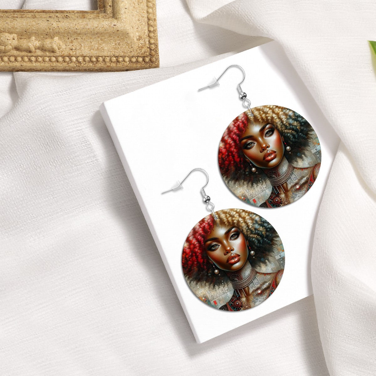 Leather Round Earrings - Velvet's View