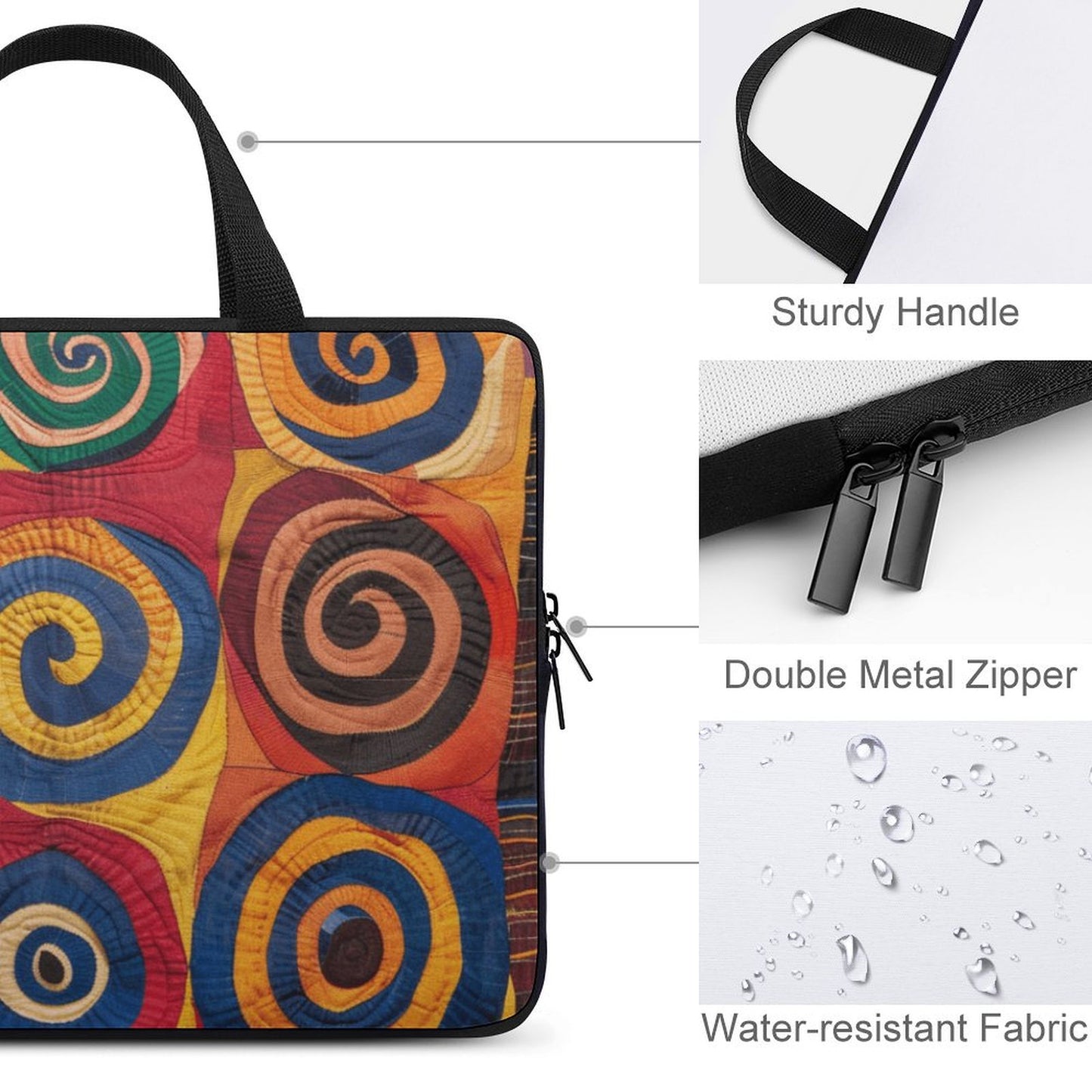 Laptop Bag - Black Girl Art - Velvet’s View - Artistic Laptop Covers Collection - Laptop Bag (Multiple Sizes) #2060