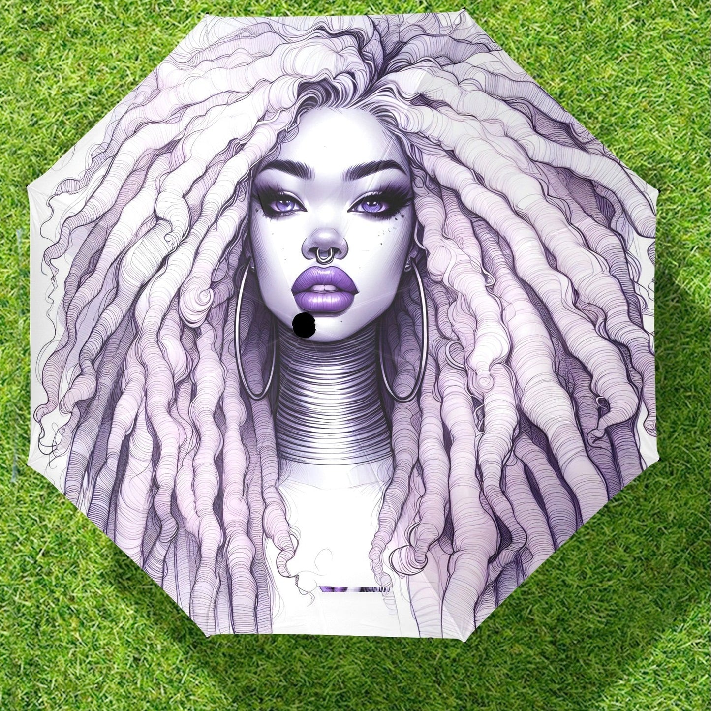 Ethereal Enchantment Umbrella - #2012 Semi-Automatic Foldable Umbrella (Model U12)