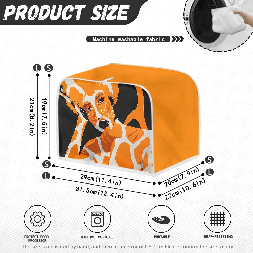 Toaster Cover - Velvet's View - Giraffe Essence - A Fusion of Nature and Elegance Collection