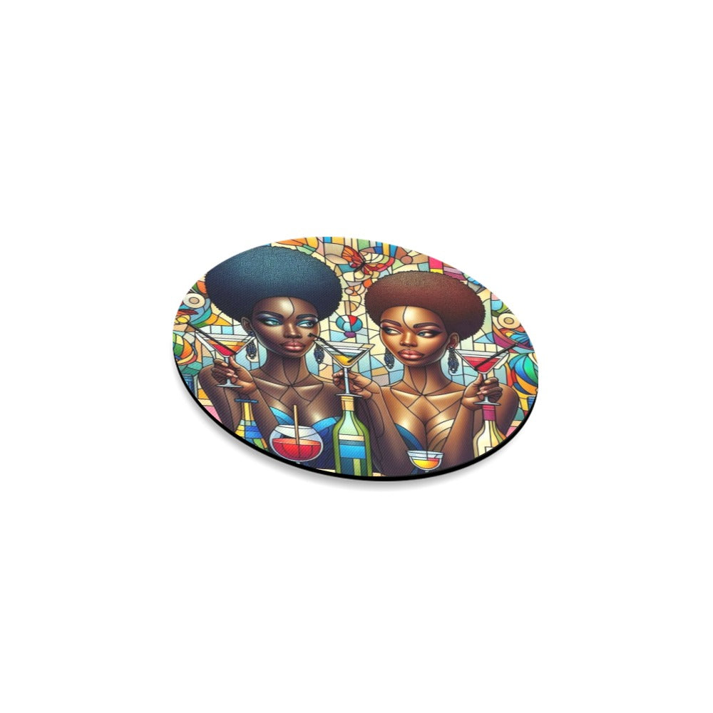 Round Coaster Set - Velvet's View - Sip & Savor - Exquisite Elegance Coaster Collection