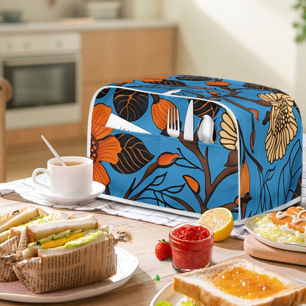 Elegant Adinkra-Inspired Fabric Collection -Toaster Cover - #2022