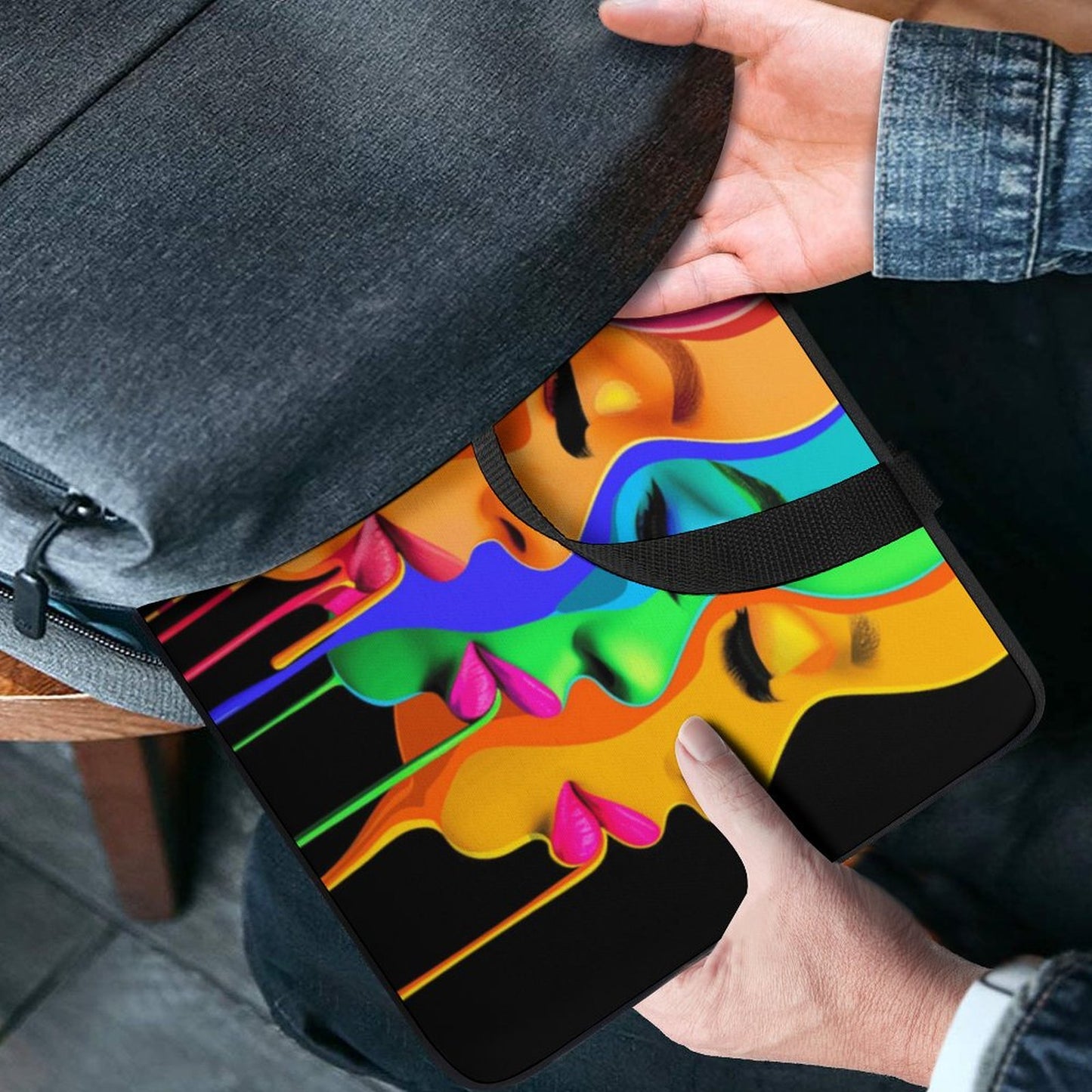 Laptop Bag - Black Girl Art - Velvet’s View: Artistic Laptop Covers Collection (Multiple Sizes) Laptop Bag - 2018