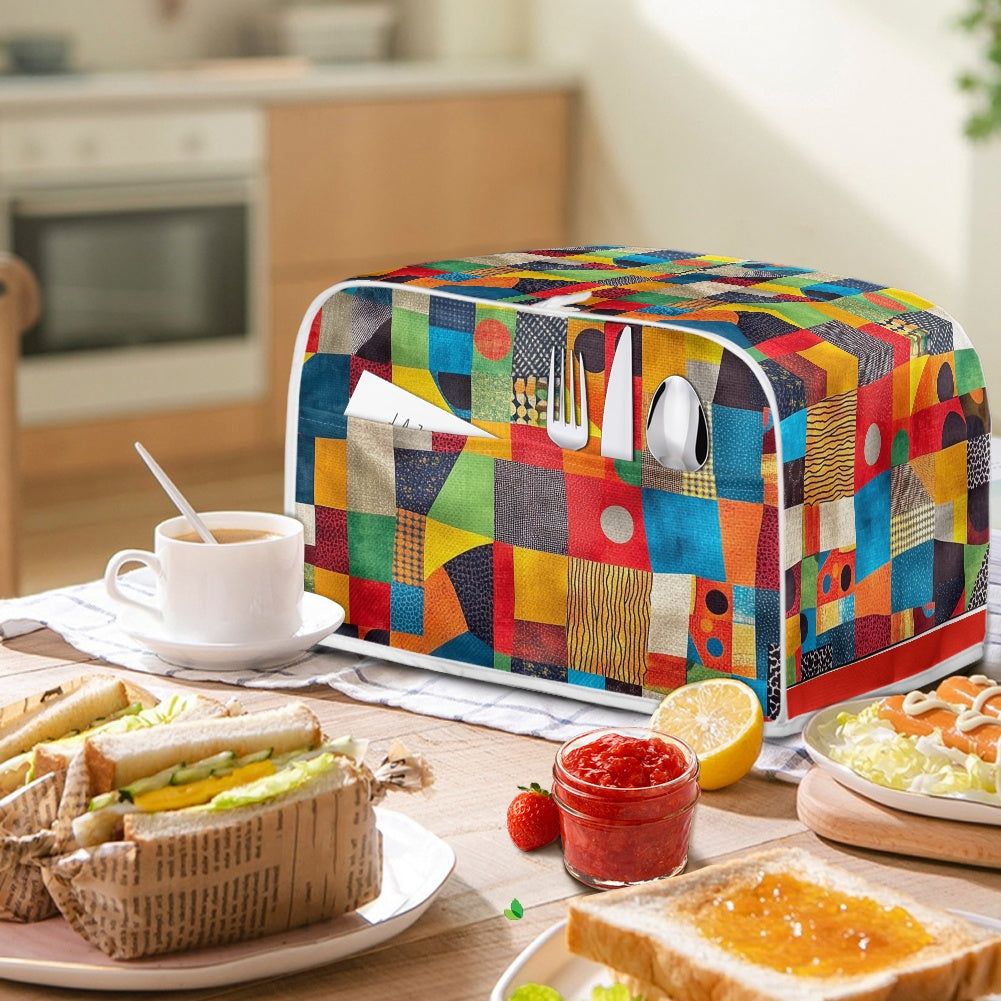 Elegant Adinkra-Inspired Fabric Collection -Toaster Cover - #2014