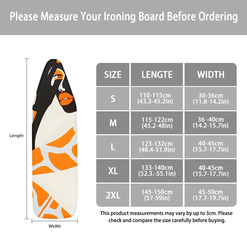 Ironing Board Cover - Velvet's View - Giraffe Essence - A Fusion of Nature and Elegance Collection