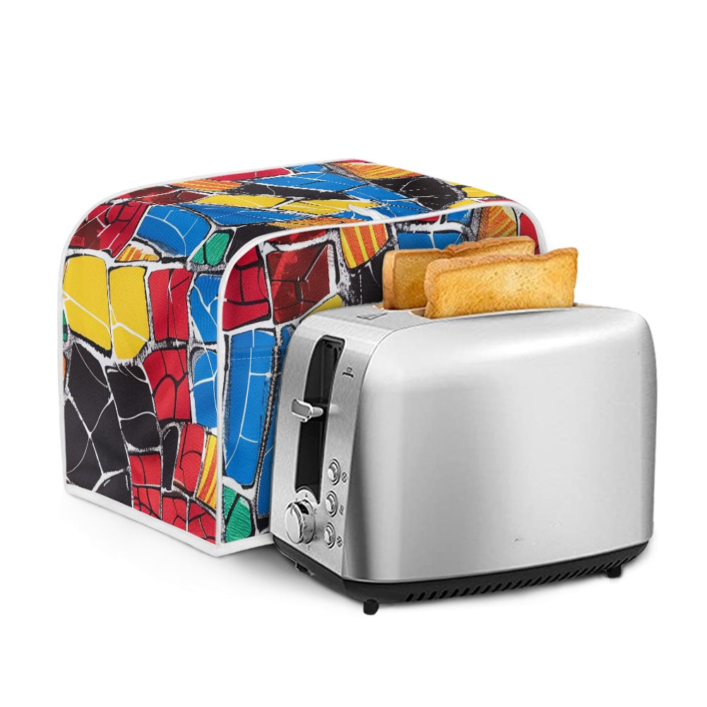 Elegant Adinkra-Inspired Fabric Collection -Toaster Cover - #2019