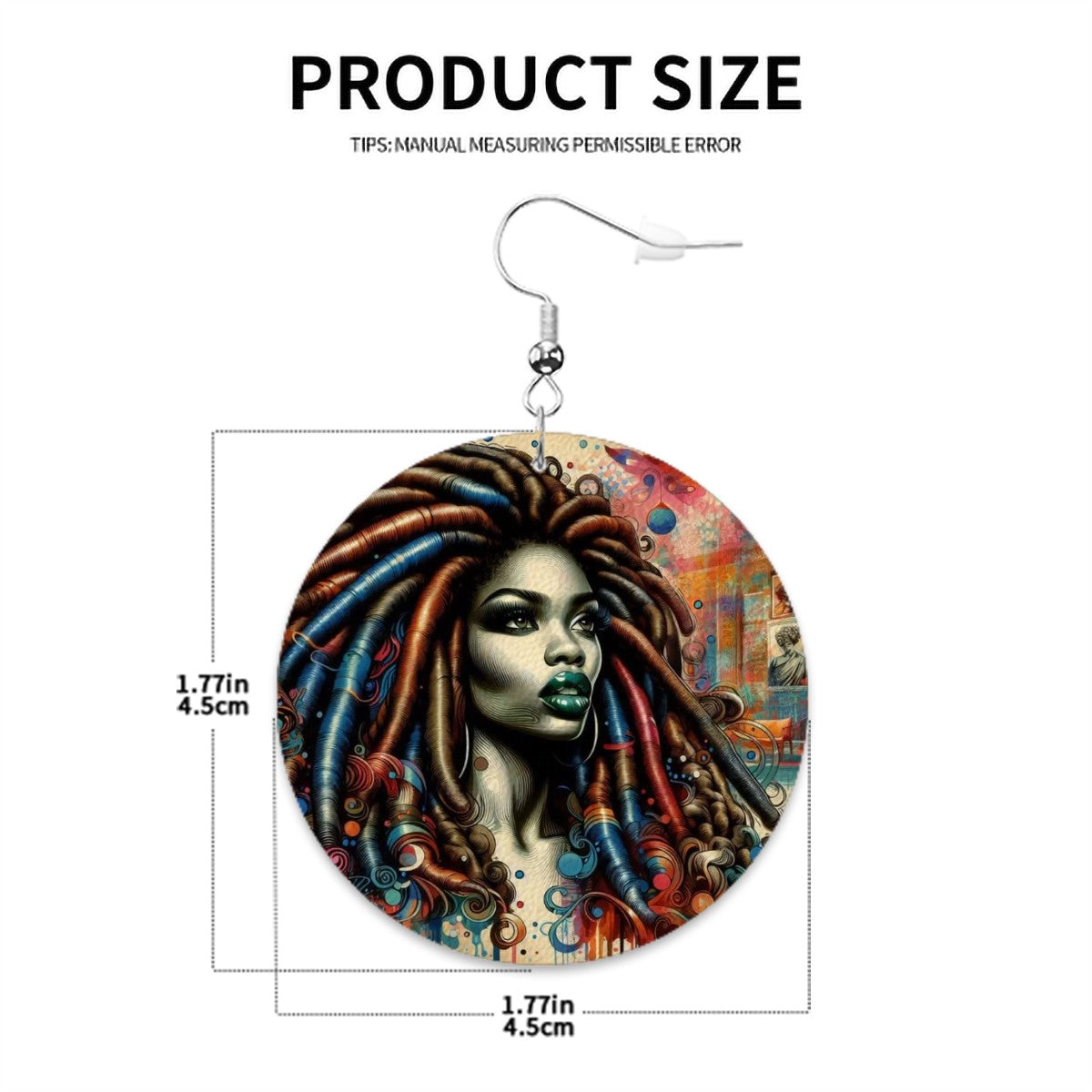 Leather Round Earrings - Velvet's View