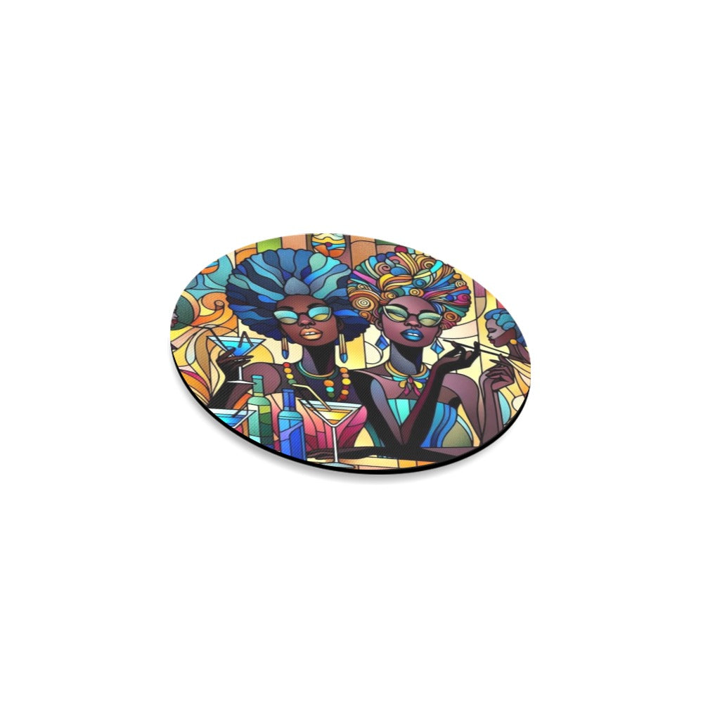 Round Coaster Set - Velvet's View - Sip & Savor - Exquisite Elegance Coaster Collection