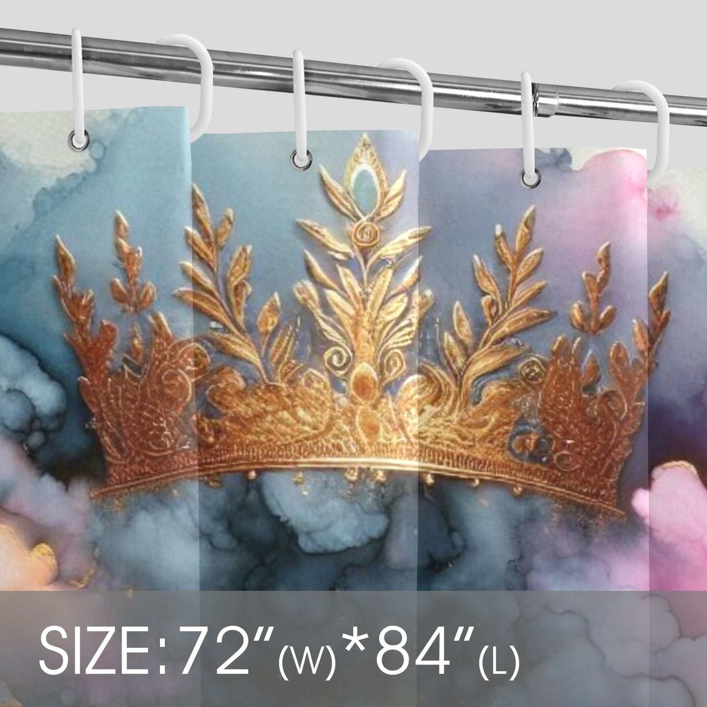 Afro Royalty Shower Curtain Collection – Black Queen Art Bathroom Decor By Velvet's View - 92271b74