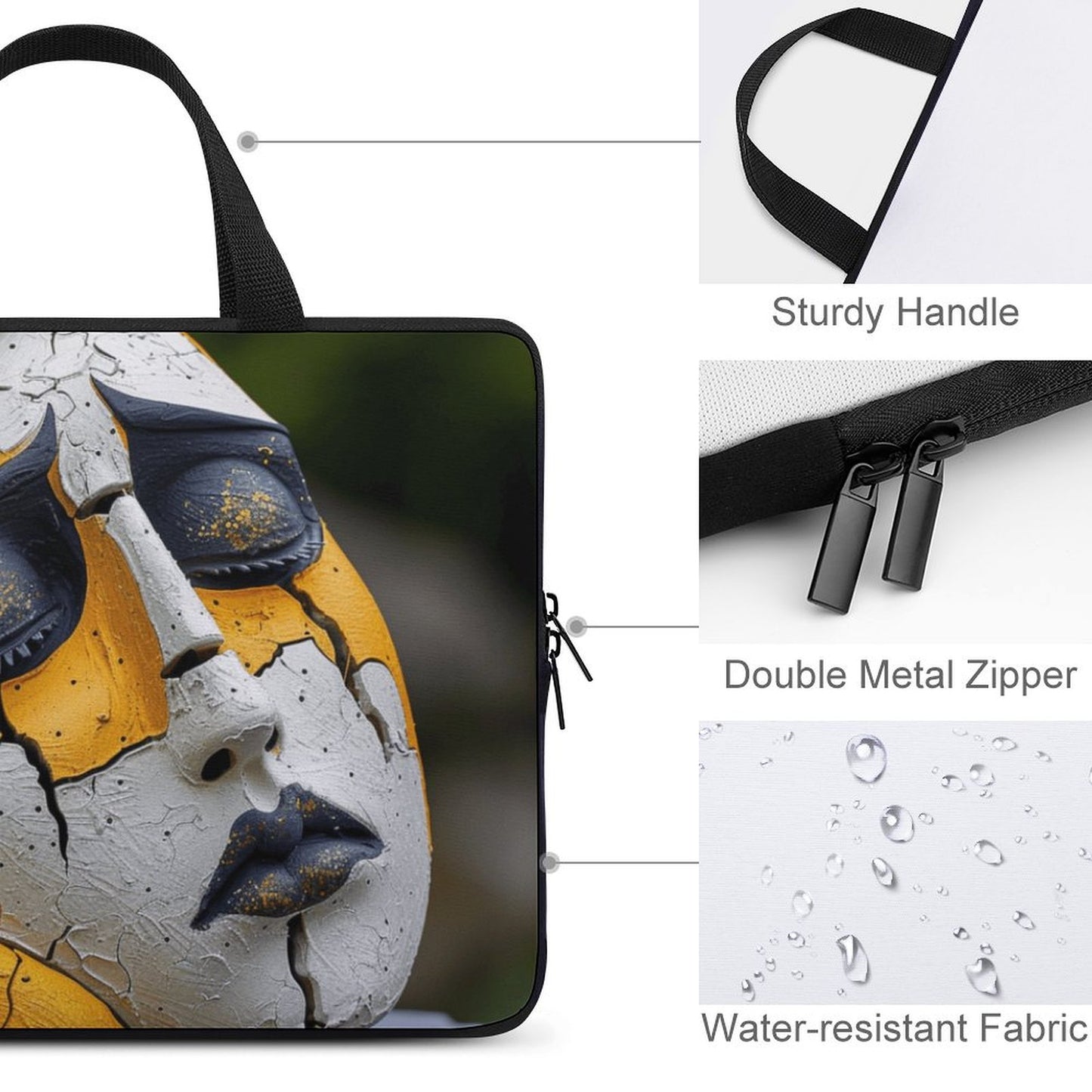 Laptop Bag - Black Girl Art - Velvet’s View - Artistic Laptop Covers Collection - Laptop Bag (Multiple Sizes) #2057