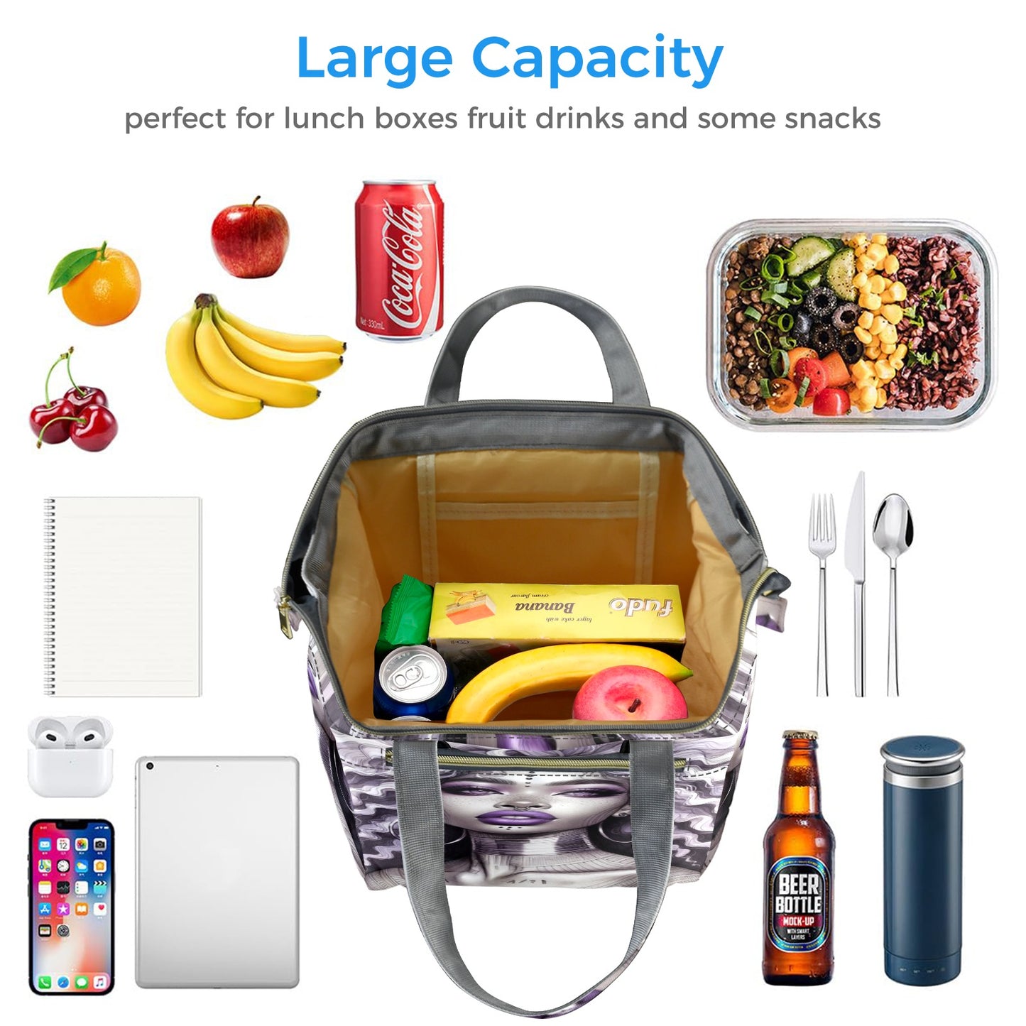 Ethereal Enchantment Collection: Portable Lunch Bag (Model 1743) - #2011