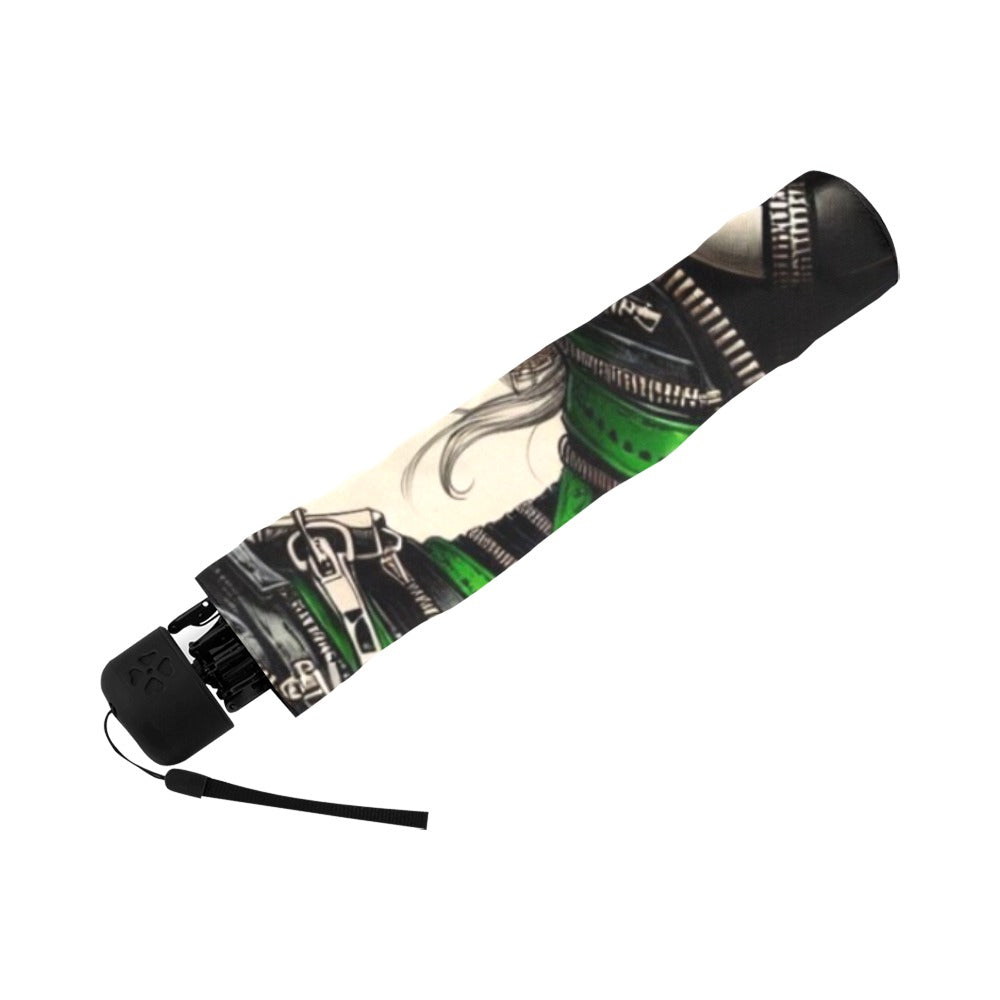 Anti-UV Foldable Umbrella - Velvet's View - Mechanical Muse - The Fusion of Fashion and Futurism
