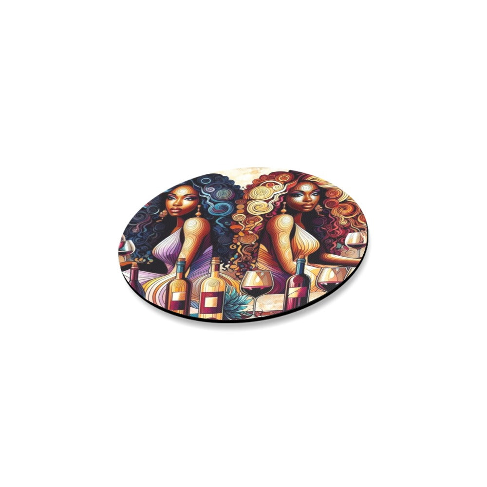 Round Coaster Set - Velvet's View - Sip & Savor - Exquisite Elegance Coaster Collection