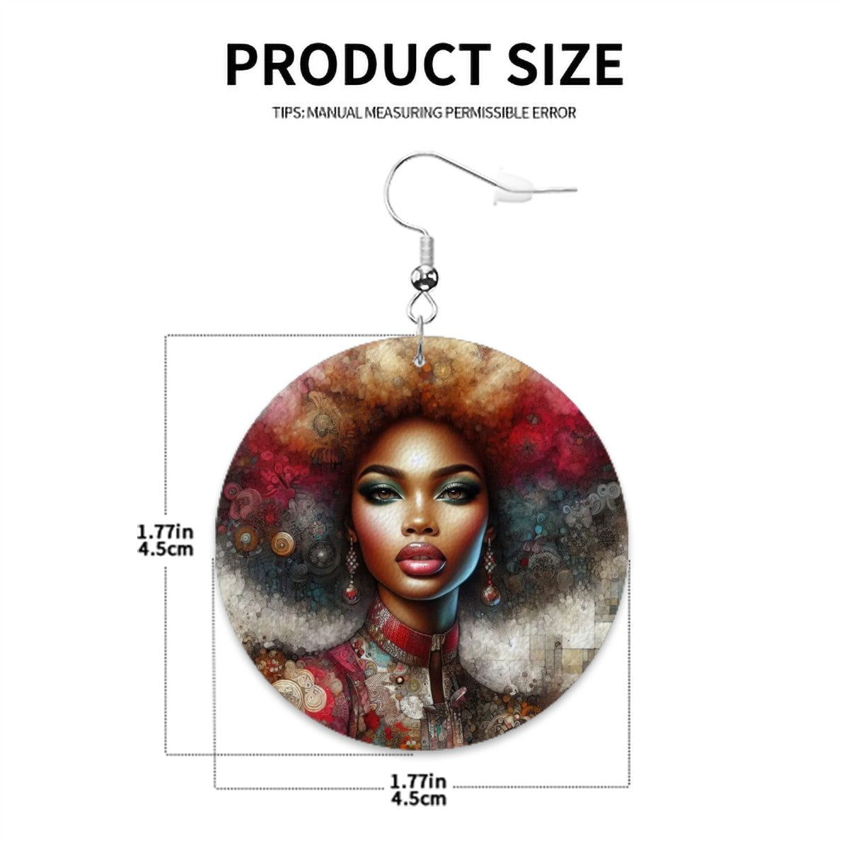 Leather Round Earrings - Velvet's View